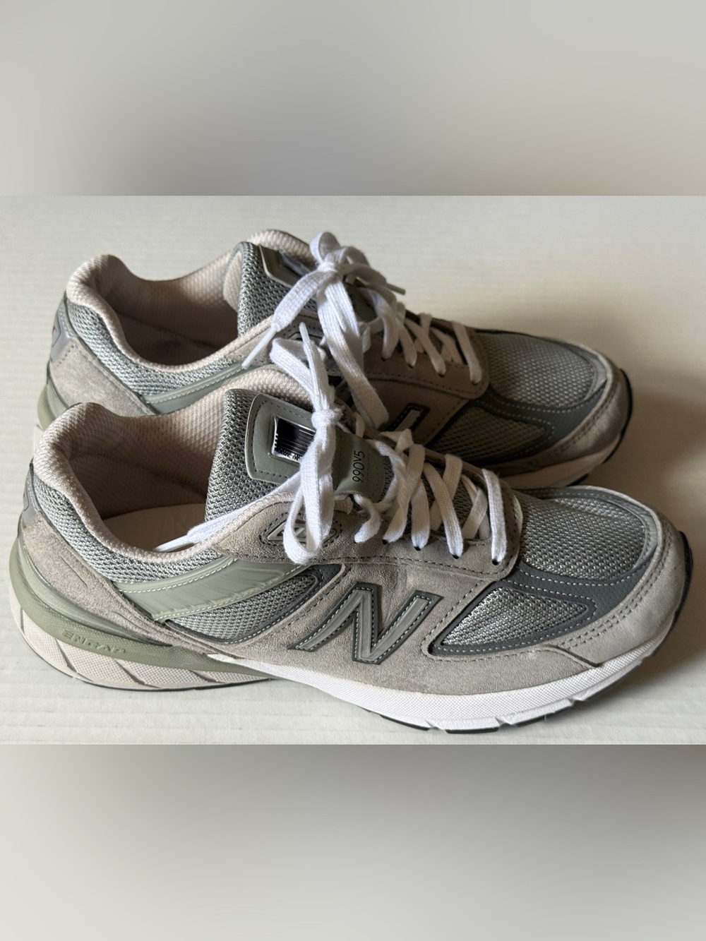 New Balance 990v5 Gray Running Shoes Sneakers #W990GL Women's Size 8.5B USA Made